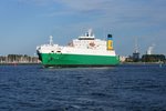 Am Abend des 11.06.2016 verlässt das RoRo-Schiff Vasaland Rostock auf dem Weg nach Hanko in Finnland.