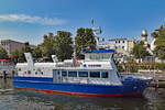 Fahrgastschiff UNDINE am 30.08.2017 im Hafen von Rostock-Warnemünde