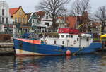 Die Barents-See lag am 18.02.2018 beim Alten Strom in Warnemünde.