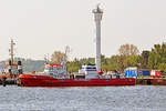 FLB-40-3 am 13.5.2018 im Hafen von Rostock-Warnemünde