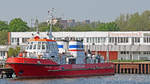 FLB-40-3 am 13.5.2018 im Hafen von Rostock-Warnemünde