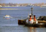 Hafenszene Rostock am 07.03.24 mit VB BALTIC und MS STUBNITZ.