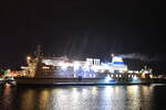 MECKLENBURG-VORPOMMERN , Passagier/Ro-Ro Cargo Schiff , IMO 9131797 , Baujahr 1996 , 199,95 x 28,9 m , Rostock-Warnemünde , 11.09.2025