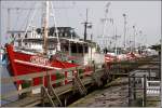 Fischerboote am Strom in Warnemnde. 14.06.2007