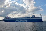 FINNPULP , Ro-Ro Cargo Schiff , IMO 9212644 , Baujahr 2002 , 187 x 27 m , 10.12.2025 , Rostock-Warnemünde , 