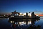 AKKA , 
Passagier - Ro-Ro Schiff , IMO 9217230 , Baujahr 2001 , 191 x 30 m , 29.04.2026 , Rostock -Warnem�nde