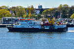 CAPELLA , Vermessungsschiff , Baujahr 2002  ,  	43,2  x 10,8m , IMO  9296949 , 29.04.2028 , Rostock-Warnem�nde