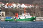 Motorschiff  Aquarius , Heimathafen Port Vila, hier am 15.03.2014 im Hafen von Sassnitz / MV