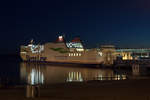 Stena Line Fähre MECKLENBURG VORPOMMERN (IMO 9131797) am Fähranleger in Sassnitz Mukran.