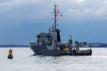 FORTUNA KINGFISHER (IMO 4549133) auslaufend in Sassnitz zum Auslegen einer neuen Datentonne auf der Ostsee. - 24.04.2023