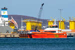 NJORD BALDER (IMO 9768629) vor Mukraner Hafenkulisse. - 27.04.2023