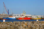 COS MATE, NJORD BALDER und WINDCAT 34 im Mukraner Hafen. - 30.09.2023