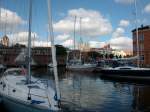 Dank der Nähe zum Zentrum ist der Stralsunder Stadthafen im Sommer gut besucht.