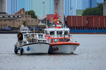 Die Seenotretter mit der HERTHA JEEP kamen im Stralsunder Hafen zum Einsatz.
