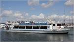 Die 1996 gebaute und 2003 umgebaute ALTEFÄHR (ENI 05115570) beim Ablegemanöver in Stralsund. Dies Fahrgastschiff ist 27,35 m lang, 5,50 m breit und kann bis zu 225 Passagiere an Bord nehmen. Heimathafen ist Stralsund. 07.05.2019