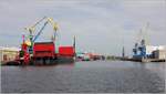 Blick in den Kalihafen von Wismar. 24.07.2019