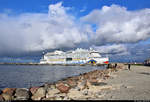 Kreuzfahrtschiff  AIDAprima  der Carnival Corporation & plc liegt im Hafen von Tallinn (EST). [7.10.2019 | 13:37 Uhr]
