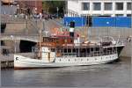 Die 1912 gebaute J.L. RUNEBERG liegt am 19.05.2013 im Sdhafen von Helsinki. Sie ist 28,8 m lang, 6,65 m lang und kann 220 Passagiere befrdern. Heimathafen ist Porvoo (Finnland).