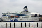 Silja Line, Silja Serenade, IMO: 8715259. Im Hafen von Helsinki. 4.März 2016.