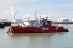 Die FUGRO COMMANDER ein Taucherschiff fhrt unter der Flagge von Panama IMO: 8109266.