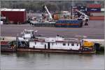 Schubboot MESSAOUD am 04.10.2011 in Rouen. Lnge: 23,80 m, Breite: 5,90 m.