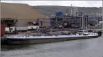 Tankschiff IRINA (ENI 06002262) liegt am 05.10.2011 in Rouen. Sie wurde 1963 bei Boele in Bolnes (Niederlande) gebaut, ist 79.96 m lang, 9,53 m breit, hat einen Tiefgang von 2,82 und eine Tonnage von 1.476 t. Frhere Namen: REMA, ANGELIQUE, JEANNE, PACIFIC.