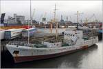 Die 1982 gebaute SHIGLE (IMO 8036079) liegt am 28.04.2017 im Hafen von Dublin. Sie ist 55,02 m lang und 9,53 m breit, hat eine GT/BRZ von 669 und eine DWT von 497 t. Heimathafen ist Giurgiulesti (Moldawien). Frühere Namen: GEROI PEREKOPA, MALABO, KORSUN.