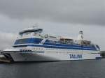 Die Fhre  Silja Festival  des estnischen Schifffahrtunternehmens  Tallink  bedient die Strecke Riga - Stockholm. Aufgenommen am 12.09.2011 in Riga.