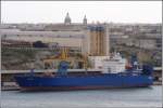 Die 1992 gebaute COMMODORE (IMO 9055761) ist 157,8 m lang, 23,8 m breit und hat eine GT von 15863. Hier liegt sie am 21.03.2009 im Grand Harbour ihres Heimathafens Valletta auf Malta. Frhere Namen: QUITO, ALKAIOS, PAVLOVSK.