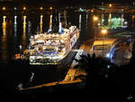 Das Kreuzfahrtschiff  Saga Pearl 2  hat im Oktober 2017 in Valletta angelegt.