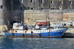 Das Fischereischiff MFA298  Manwel  im Hafen von Valletta.