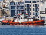Der Schlepper  Sea Salvor  im Hafen von Valletta.