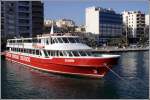 Die ATLANTIS gehrt zur Flotte der Captain Morgan Cruises auf Malta. Hier liegt sie am 23.03.2009 im Sliema Creek des Marsamxett Harbours von Valletta.