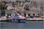 Die MELITA II wurde 1998 in Italien bei Cantiere Navale Vittoria gebaut. Sie ist 12,6 m lang, 5,1 m breit, hat einen Tiefgang von 0,7 m und erreicht eine Geschwindigkeit von 32 kn. Sie gehrt zur Flotte der Maritme Squadron der Armed Forces of Malta (AFM). Hier liegt sie am 27.03.2009 im Marsamxett Harbour von Valletta.