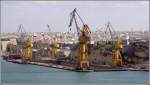 Das Trockendock (Dock No. 6) im French Creek des Grand Harbours von Valletta. 21.03.2009