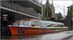 Die 1979 gebaute ANDRÈ VAN DUIN (ENI 02008033) am 09.06.2015 in Amsterdam. Sie ist ein Rundfahrtboot für die Grachten der Stadt und ist 22,35 m lang, 4,25 m breit und bietet 65 Personen Platz. Heimathafen ist Amsterdam (Niederlande). Früherer Name. WIM SONNEVELD.