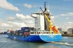 Containerfrachter  Samskip Innovator  (Heckansicht) im Rotterdamer Hafen - 15.09.2012
