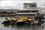 Diese Station der Watertaxi Rotterdam befindet sich am Wilhelminapier - in der Nähe des Hotels New York - im Rijnhaven. 08.06.2015