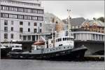 Die 1959 gebaute VULCANUS (IMO 5384085) liegt am 28.09.2012 in ihrem Heimathafen Bergen (Norwegen). Sie ist 27,9 m lang 7 m breit und hat einen Pfahlzug von 16 t. Inzwischen ist dieser ehemalige Schlepper ein Traditionsschiff und kann noch in der Kstenfahrt eingesetzt werden.