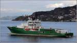 Die 2003 gebaute HAVILA TROLL (IMO 9283576) am 26.09.2012 auslaufend Bergen. Sie ist Hochseeschlepper, Offshore-Versorger und Feuerlschschiff. Lnge: 92 m, Breite: 18 m, GT: 4.537, DWT: 4.000. Die beiden Hauptmaschinen leisten zusammen 10.600 kw, ermglichen eine Geschwindigkeit von 21 kn bzw. eine Pfahlzug von 100t. Im Notfall kann sie 320 berlebende an Bord nehmen. Heimathafen ist Fosnavaag (Norwegen).


