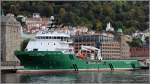 Die 2008 gebaute HAVILA NEPTUNE (IMO 9393400) liegt am 26.09.2012 in Bergen. Sie ist 74,5 m lang, 17 m breit und eine GT von 2.807, eine DWT von 2.671 t, eine Maschinenleistung von 12.000 kw und einen Pfahlzug von 202 t. Heimathafen dieses Hochseeschleppers und Offshore-Versorgers ist Fosnavaag (Norwegen).