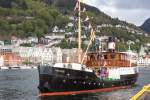 DS Granvin im Hafen von Bergen (Juni 2015)