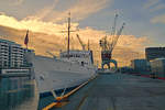 NORGE, Yacht des norwegischen Königshauses, am Morgen des 11.02.2016 im Hafen von Oslo