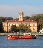 19.10.2014 Swinemünde. „Pilot 69, Swinoujscie - Szczecin  vor historischer Kulisse