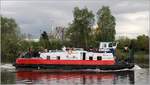 Das Schubboot BIZON-153 ist am 09.05.2019 im Hafen von Stettin unterwegs. Es ist 21,11 m lang und 8,24 m breit. Heimathafen ist Wroclaw (Polen).