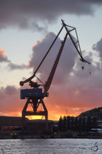 Ein Kran im Hafen von Göteborg (August 2010)