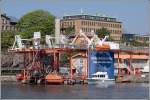Im Seesicherheitscentrum in Gteborg kann u.a. mit verschiedenen Rettungsbooten gebt werden. 10.05.2008 