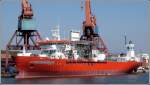 Die 1990 gebaute OHM LEADER (IMO 8906781) liegt am 09.05.2008 in Gteborg zu Werftarbeiten. Sie ist ein seismographisches Forschungsschiff mit einer Lnge von 115,86 m, einer Breite von 17,75 m und einer GT/BRZ von 5499. Heimathafen ist Nassau auf den Bahamas.
