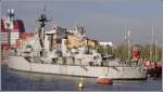 Im Maritiman sind verschiedenste Schiffe zu einer bunten Ausstellung mitten in Gteborg zusammengefasst, u.a. dieser ehemalige schwedische Zerstrer (Jagaren) J19 SMLAND. 09.05.2008