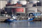 Die 1955 gebaute TANKSKR (IMO 8327105) liegt am 09.05.2008 im Hafen von Gteborg. Sie ist 36 m lang, 7 m breit und hat eine GT von 170. Heimathafen ist Styrs in Schweden.